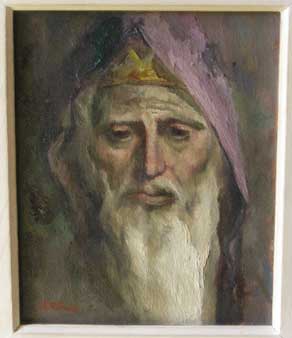 painting: King David as an old man